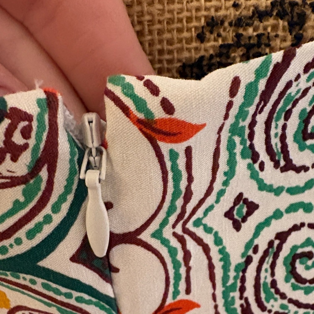 Anthropologie Floral Midi Dress with Cap Sleeves - Picture 10 of 12